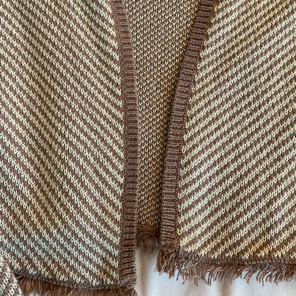 bp mauve purple and cream open front sweater - Picture 2 of 6